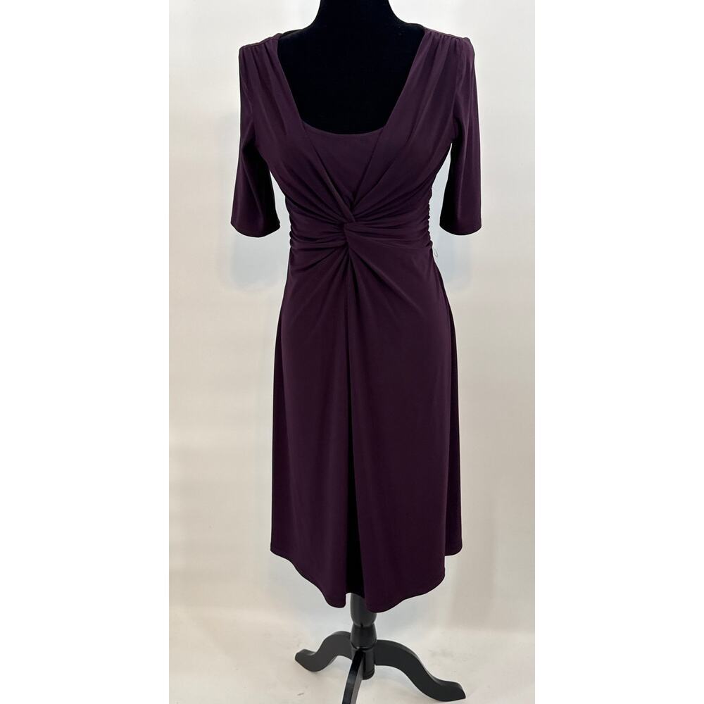 Chaps Dress Purple Midi Small